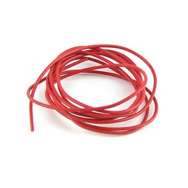 POPESQ® 1 m x Flry Wire 1 Pin 0.22 mm² Stranded Red #A790