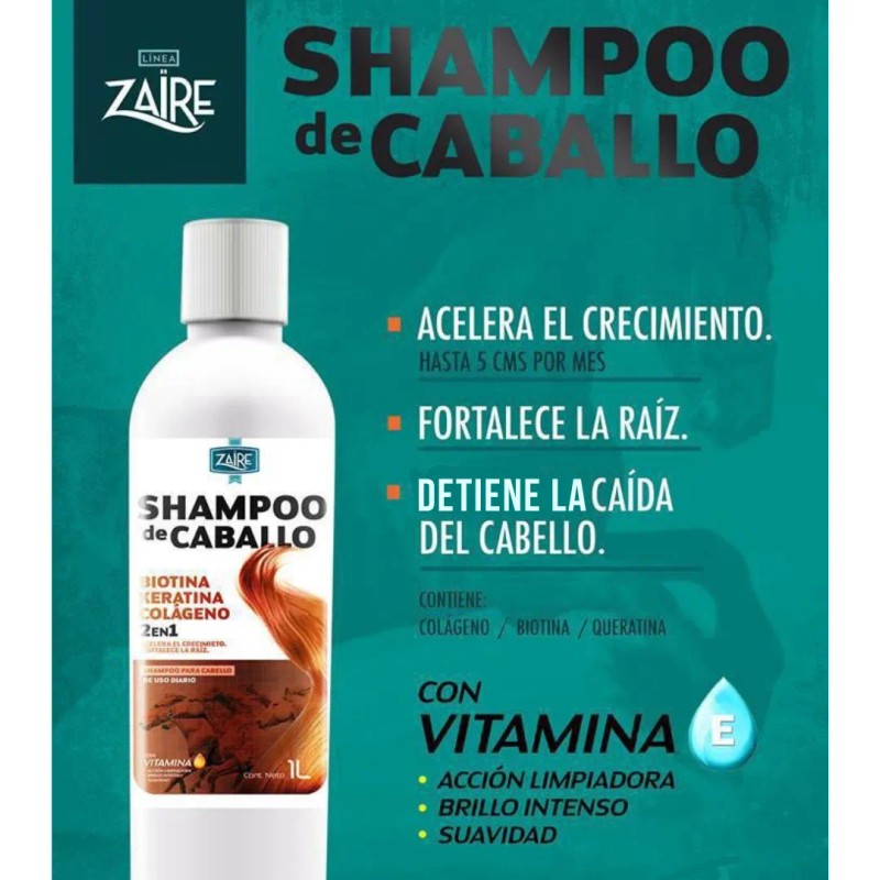 Shampoo Anticaída Y Crecimiento Zaire