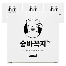 Hide and Neck Men's Nipple Band Transparent Color 52 pieces, 4 pieces / 숨바꼭지 남성용 니플밴드 투명색 52매, 4개
