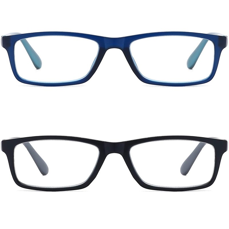 RaoOG Reading Glasses for Men/Women with Spring hinges 1.00 Blue