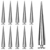 30PCS 40MM Spike and Studs Silver Cone Spikes Punk Large