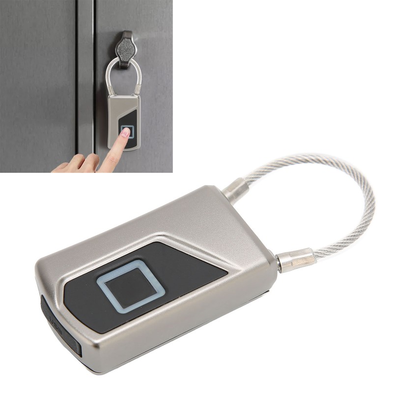 Fingerprint Padlock IP65 Waterproof 0.5S Fast 10 Sets Fingerprints Automatic