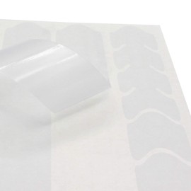 AlphaShield Bicycle Frame Protector, Chain Stays Protection Film, Sticker, Frame Protection, Carbon, MTB, BMX, Paint Protection Film, K099 (Transparent Matte)