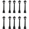 aoukoslt 10PCS Mini Street Light Model Railway Train Lamp Miniature