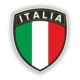 2 x 10cm/100mm Italia Italy Flag Design Vinyl Stickers Travel Luggage #10611