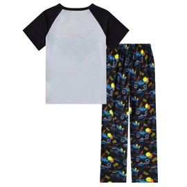 Funnycokid Boys Pajamas Size 6 5t Fall Pjs Sleepwear 2 Piece, Pickup Trucks Gray, 5-6 Years