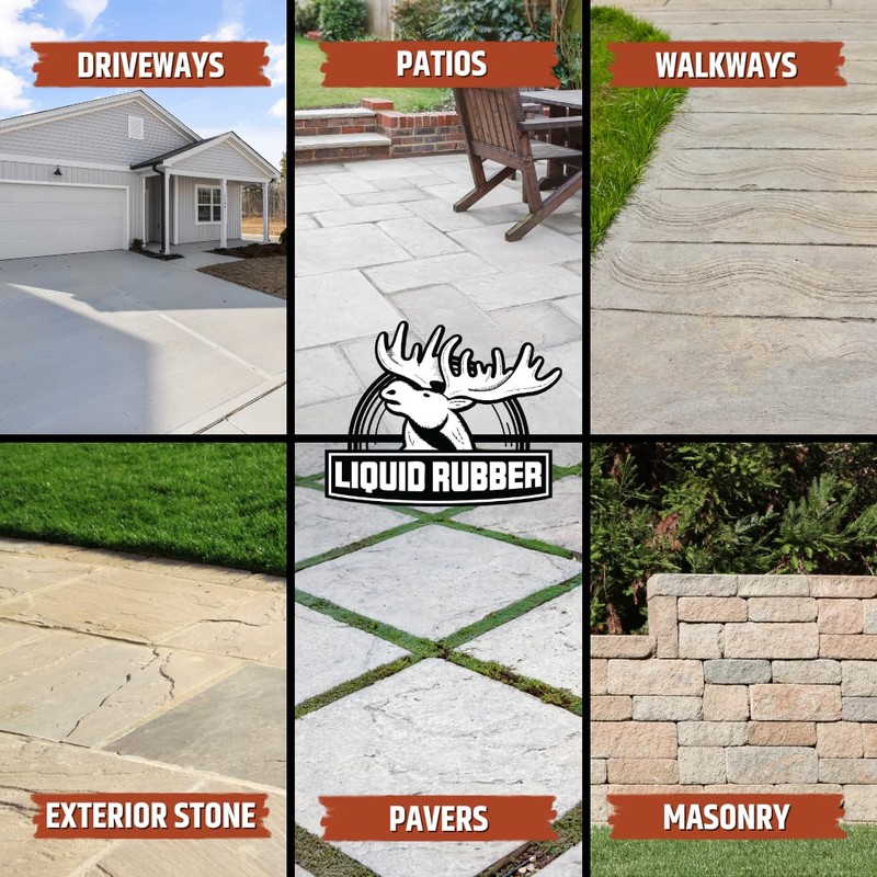 Liquid Rubber Concrete and Stone Sealer – Clear Satin Natural