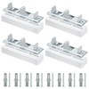 4 Pack Sliding Closet Door Floor Guides with Carpet Risers,