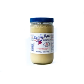 Really Raw Honey, Straight from the Hive, Never Heated or Filtered, Harvested from Small USA Family Farms, Smooth and Dense (42 Ounce)