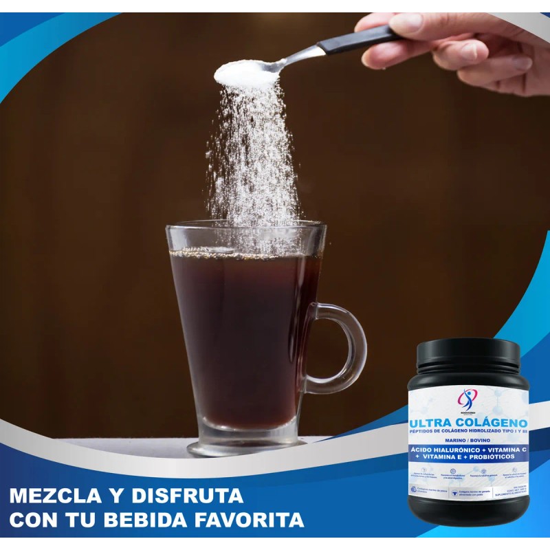 Ultra Colàgeno Renovagren C, E Hialurònico Probiòticos 500g Sabor Sin