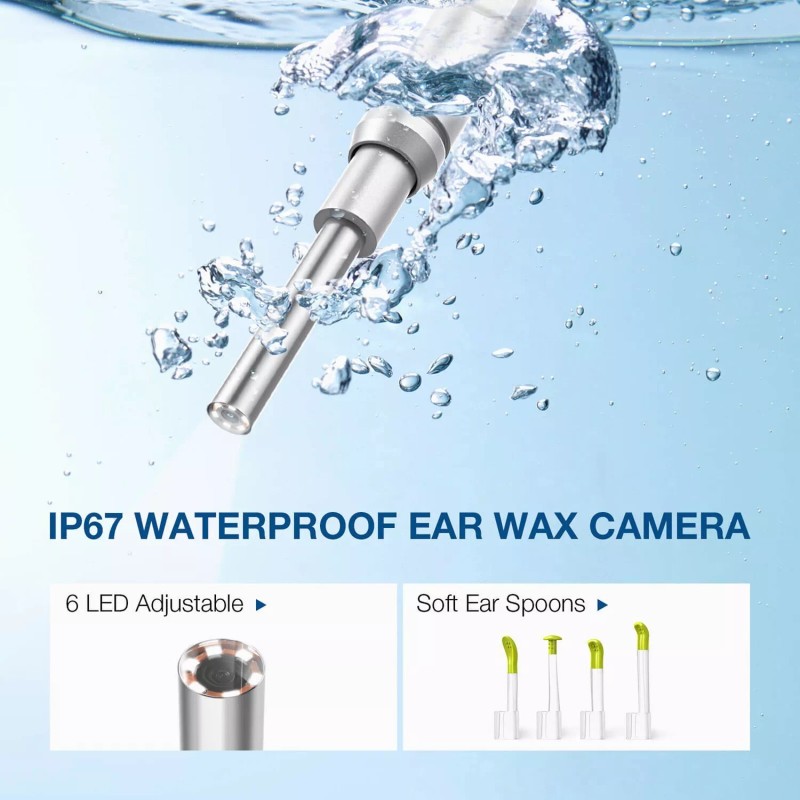 ScopeAround 3.9mm Otoscope Camera Ear Wax Removal inspection camera 1080P