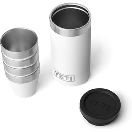 YETI Rambler Shot Glasses with Carrying Case, White