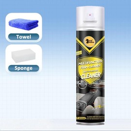 650ml Multi-Purpose Car Upholstery Foam Cleaner with Sponge and Cloth, No Rinse Needed, Keeps Your Car Interior Clean and Fragrant.:_1 Bottle