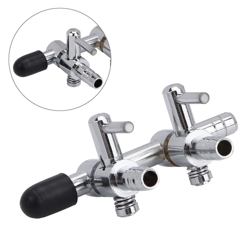 Pawfly 2-Way Aquarium Air Flow Control Lever Valve Distributor Splitter