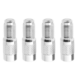 Micro Traders 4Pcs Tyre Valve Extension Replacement Compatible with Xiaomi M365/1S/PRO/PRO2 Electric Scooter Valve Extension Adapter Silver