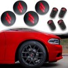 ZDEERAOTO 4pc 63mm/2.5 inches Slash Wheel Center Cap Covers Tire
