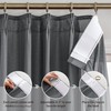 KangBang Dark Grey Sheer Pinch Pleated Curtains for Bedroom 84