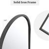 Dewfig Arched Window Wall Mirror, 30"x20" Window Pane Mirrors, Vanity