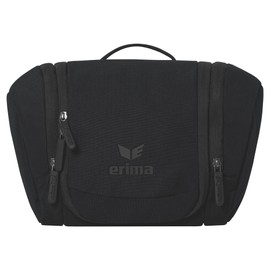 Erima Unisex Travel Line Grey Toiletry Bag (7232505) Black, 0, black, Toiletry bag