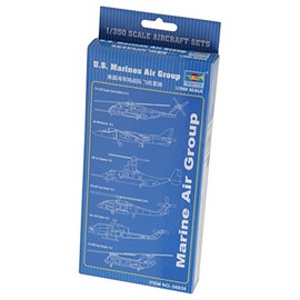 Trumpeter Scale Models 6639 1/350 US Marines Air Group Aircraft/Heli Set, 6639