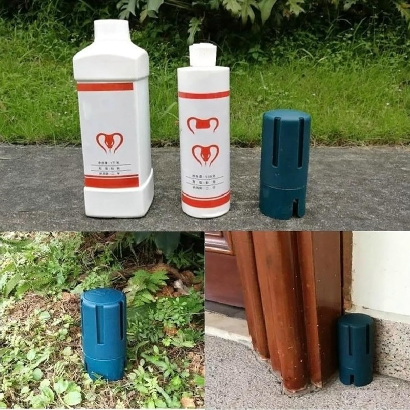 Snake Repellent Container for Yards, Snake Repellent Jar with Windproof