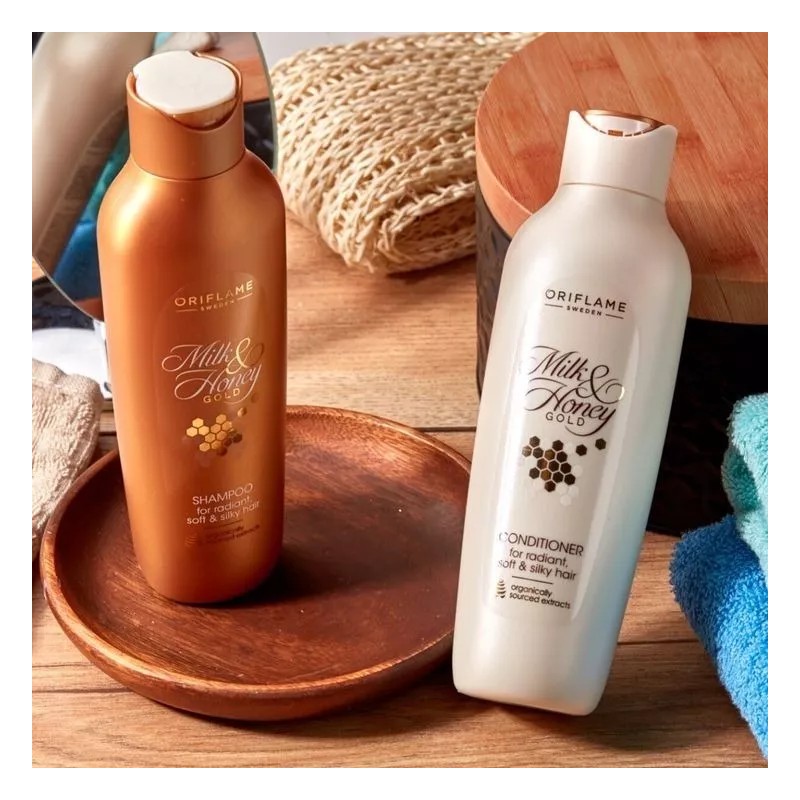 Oriflame Set Shampoo Y Acondicionador Extracto Leche Y Miel-oriflame