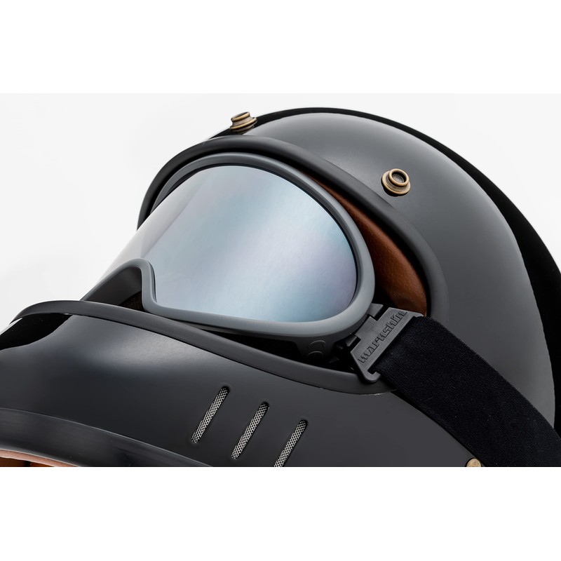 Marushin Industrial Motorcycle Goggles Gloss Black 52002310 F