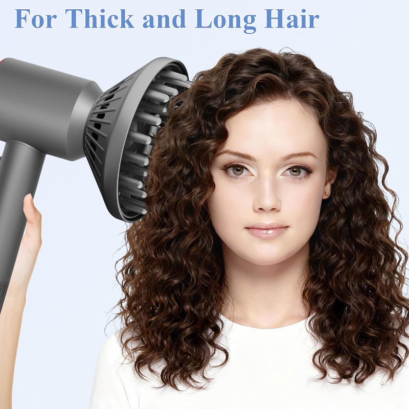 Fabmira 6-Inch Diffuser Attachment for Dyson Hair Dryers, Curl-Enhancing Large