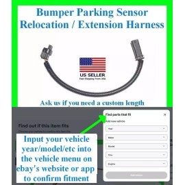 fits 2025+ Ram 1500 2500 3500 Parking Aid Sensor Bumper Extension Harness Wiring