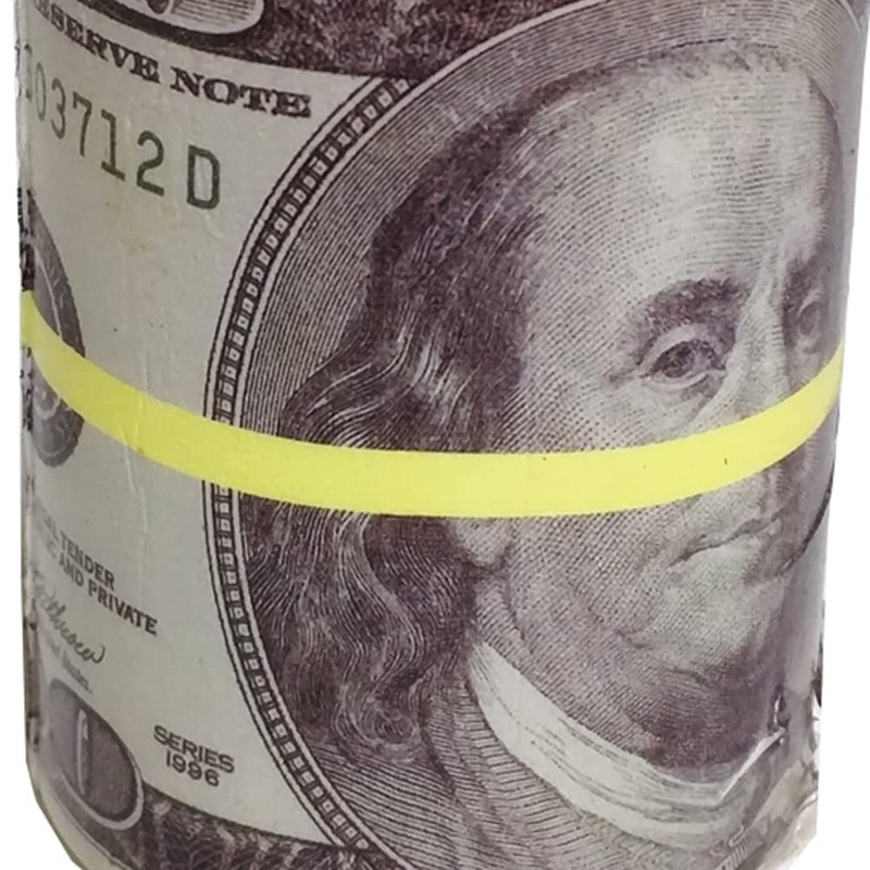 Stress Relief Squeezable Foam $100 Bill Money Bundle 2 Pk