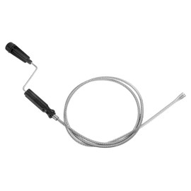 HARFINGTON Drain Augers 5 Ft Stainless Steel Flexible Plumbing Auger Hair Drain Cleaner Tool Toilet Auger Clog Remover Tool for Kitchen Bathroom Shower Sink Toilet Bathtub, Black