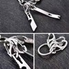 Stainless Steels Zipper Clip, 10 Pcs Anti Theft Zipper Clips