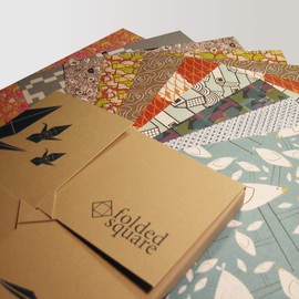 Origami Paper Gift Set | 100 Sheets, 15cm Square | Designer Patterns Collection Two