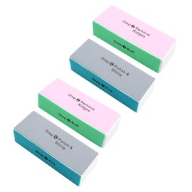 4 Way Nail Buffer Block,6 PCS Nail Polisher Sponge Emery Board 4-Sided Grit Professional Nail Files for Shaping Smoothing and Polishing Nails