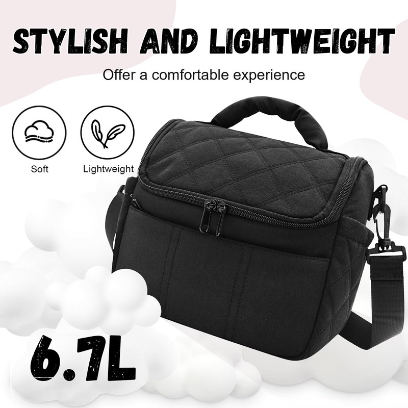 Nanxson Women LunchBag Double Deck Insulated Lunch ToteBag Puffer LunchBox