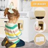 JOYLDIAS Wooden Kitchen Pretend Playset Kids Cooking Toys Toddler Gift