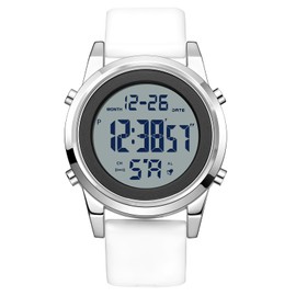 Pienolan Military Digital Sport Watch for Men, Waterproof, Tactical Diving Watch (F-Silver)