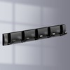 Thickened Invisible Hook 5 Hook Wall Mounted Coat Rack Folding