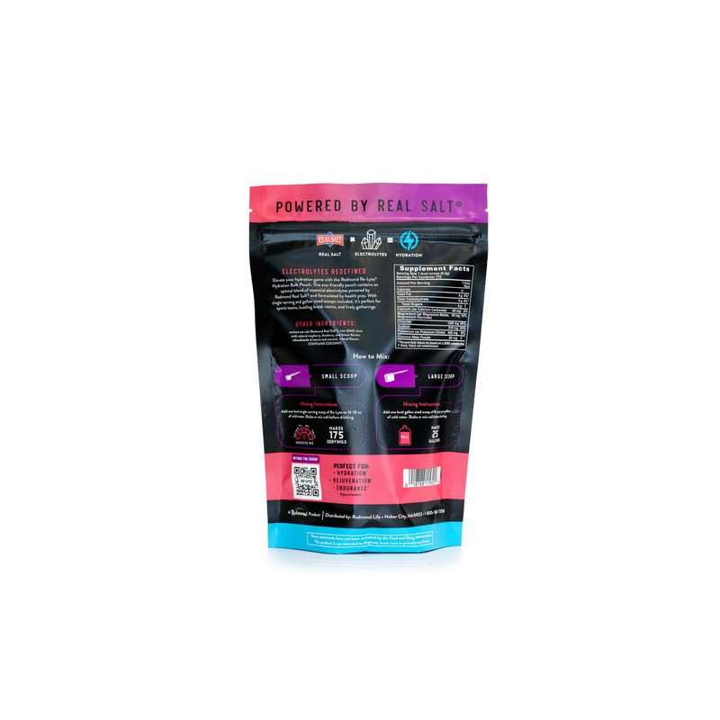 Re-Lyte Hydration Electrolyte Powder Bulk Pouch 175 Servings/Mixed Berry