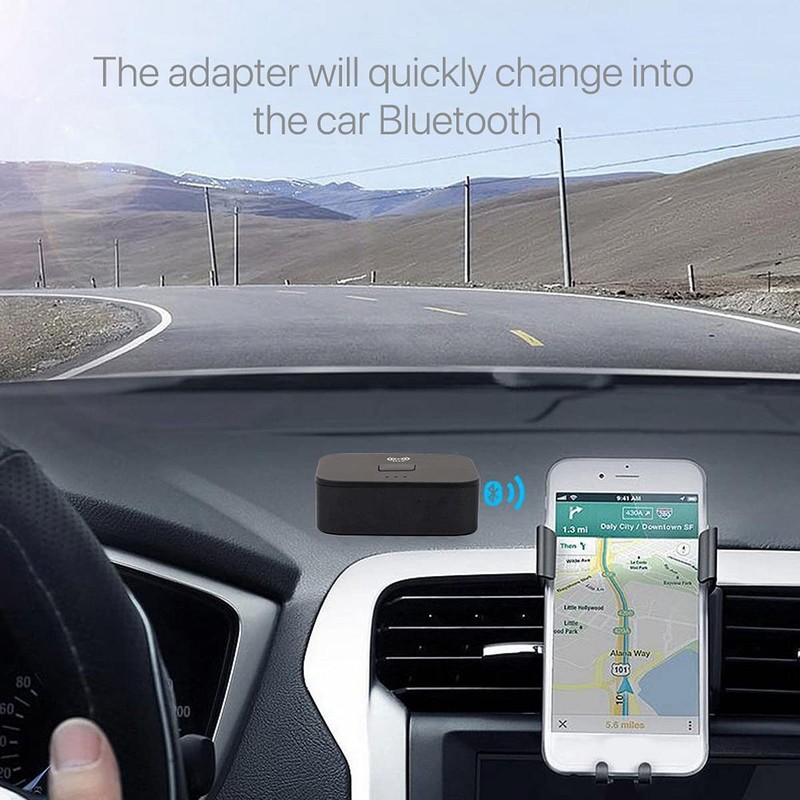 Bluetooth 5.0 Receiver Wireless 3.5mm AUX NFC to 2RCA Audio