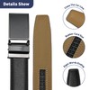Nelbons Men's Belt width 3.0cm 1 1/8 inch, Leather Ratchet
