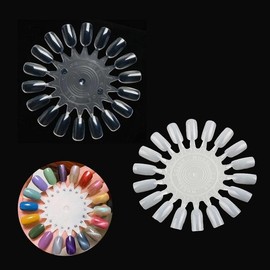 Nail Art 18-Color Round Color Chart Color Wheel 2 Types (W90FE30) / 네일아트 18색 원형 컬러 챠트 컬러휠 2종 (W90FE30)