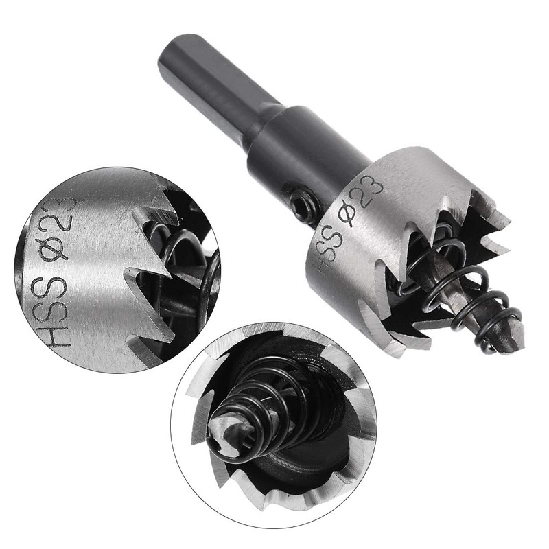 Sourcingmap 23mm HSS Drill Bit Hole Saw Cutter for Metal