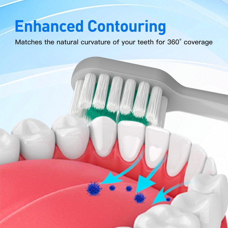 Replacement Brush Heads Compatible with AquaSonic icon Electric Toothbrush, 10