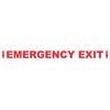 StickerTalk Emergency Exit Vinyl Sticker, 14 inches by 1.5 inches