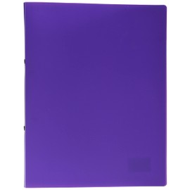 Kangaro Ring Binder, Opaque Purple (Polypropylene, DIN A4, 2 Rings, 16 mm O-Mechanism, Spine 20 mm)