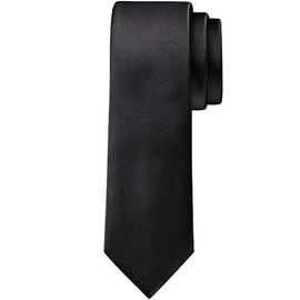 BomGuard Men's Tie 6 cm Narrow – Non-Shiny Matt – Trendy Tie, black