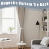 10 Pcs Magnetic Curtain Tie Backs, Magnetic Tie Backs for