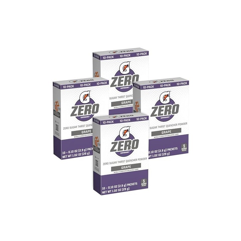 G Zero Thirst Quencher Powder Packets, 0.10 oz Individual Packets