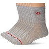 Wilson 10 Piezas Calceta para Hombre, Color Gris, Talla Única,